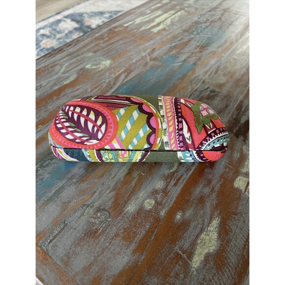 Vera Bradley Eyeglass Case Heirloom Paisley Clam Shell Hard Sunglasses - Picture 3 of 10